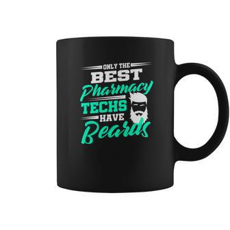 Mens Pharmacy Tech Beard Technician For Men Funny Gift Coffee Mug | Favorety CA