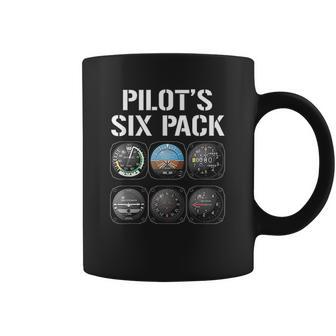 Pilot Six Pack Funny Pilot Aviation Flying Gift Coffee Mug | Favorety