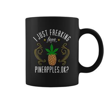 Pineapple Funny Marijuana Lover Gift Coffee Mug | Favorety