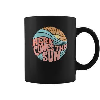 Pink Groovy Here Comes The Sun Classic For Women Men Sun Gifts Coffee Mug | Favorety AU