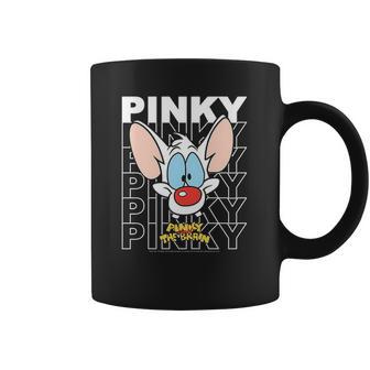 Pinky And The Brain Pinky Text Stack Big Face Coffee Mug | Favorety