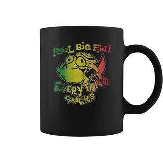 Plastic Head Reel Big Fish Everything Sucks Coffee Mug | Favorety