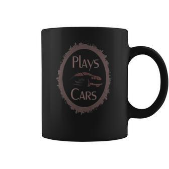 Plays With Cars - Mens T-Shirt By American Apparel Coffee Mug | Favorety DE