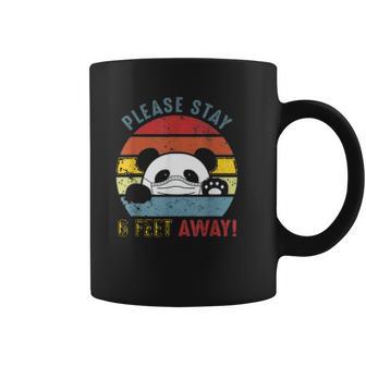 Please Stay 6 Feet Away Panda Social Distancing Coffee Mug | Favorety CA