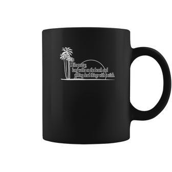 I Like Poetry Long Walks On The Beach Funny Coffee Mug | Favorety