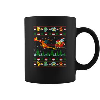 Pokemon And Dinosaur Santa Hat Christmas Coffee Mug | Favorety CA