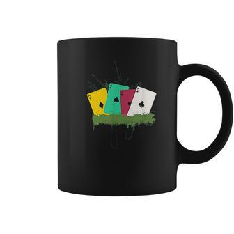 Poker Card Deck Ace Diamond Heart Gambling Spade Coffee Mug | Favorety