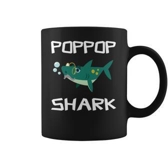 Poppop Grandpa Gift Poppop Grandpa Shark Coffee Mug | Favorety