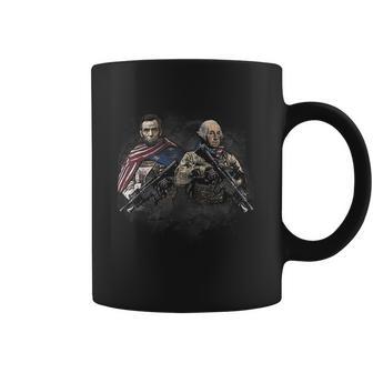 Presidential Soldiers Abraham Lincoln And George Washington Tshirt Coffee Mug | Favorety DE