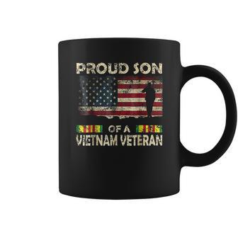 Proud Son Of Vietnam Veteran American Flag Coffee Mug | Favorety DE