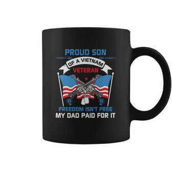 Proud Son Of A Vietnam Veteran Veteran Day Us Army Graphic Design Printed Casual Daily Basic Coffee Mug | Favorety AU