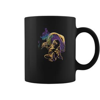 Psychedelic Magic Mushroom Smoking A Human Coffee Mug | Favorety CA