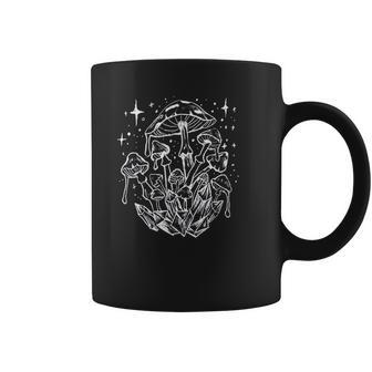 Psychedelic Mushrooms Crystals Gothic Witchy Punk Coffee Mug | Favorety CA