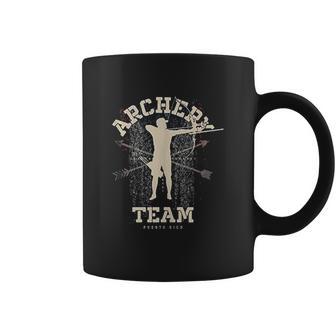 Puerto Rico Archery Team Sports Puerto Rican Flag Coffee Mug | Favorety AU