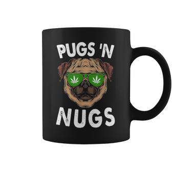 Pugs N Nugs Cute Pug Dog Lover Cannabis Marijuana Gift Coffee Mug | Favorety UK