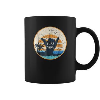 Pura Vida Costa Rica Shaka Sign Surfing Surfer Gift Coffee Mug | Favorety AU