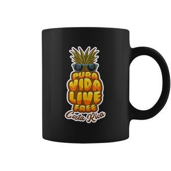 Pura Vida Pineapple Retro Simple Pure Life Costa Ricans Gift Coffee Mug | Favorety DE