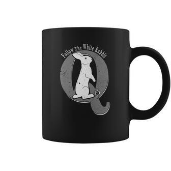 Q Anon T-Shirt Follow The White Rabbit Pocket Watch Wwg1wga Coffee Mug | Favorety DE