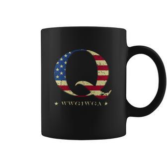 Qanon Wwg1wga Q Anon T-Shirt Great Awakening Maga Usa Tee Coffee Mug | Favorety UK