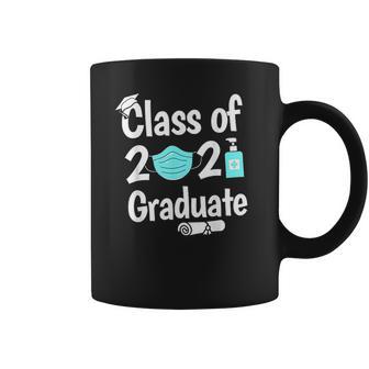 Quarantine 2021 Sanitizer High School Graduate Diploma Coffee Mug | Favorety