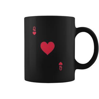 Queen Of Hearts Playing Card Easy Halloween Costume Coffee Mug | Favorety DE