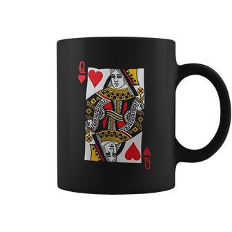 Queen Of Hearts Playing Card Funny Coffee Mug | Favorety AU