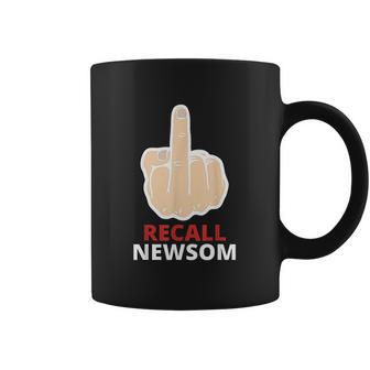 Recall Newsom Recall Gavin Newsom Middle Finger Coffee Mug | Favorety