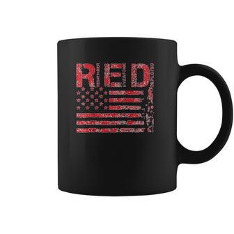 Red Fridays Remember Everyone Deployed American Flag Coffee Mug | Favorety