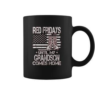 Red Fridays Until My Grandson Comes Home Military Coffee Mug | Favorety CA