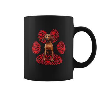 Redbone Coonhound Valentines Day Dog Love Paw Coffee Mug | Favorety UK