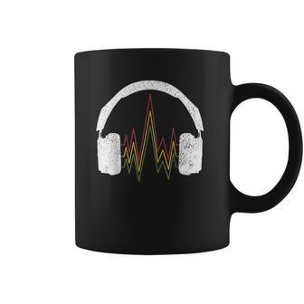 Reggae Music Headphones Rastafari Rasta Gift Coffee Mug | Favorety