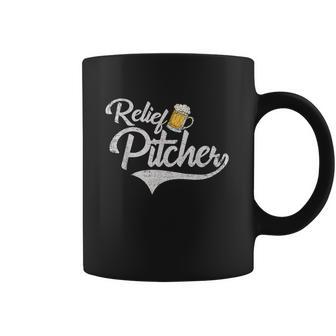 Relief Pitcher Beer And Baseball Funny Graphic Design Printed Casual Daily Basic Coffee Mug | Favorety CA