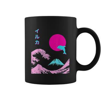 Retro Aesthetic Iruka With Japanese Writing Coffee Mug | Favorety