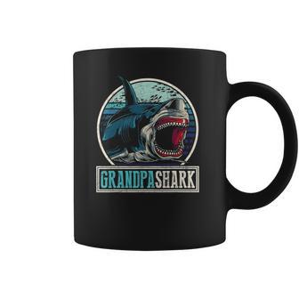 Retro Animal Grandfather Fathers Day Gift Grandpa Shark Coffee Mug | Favorety DE