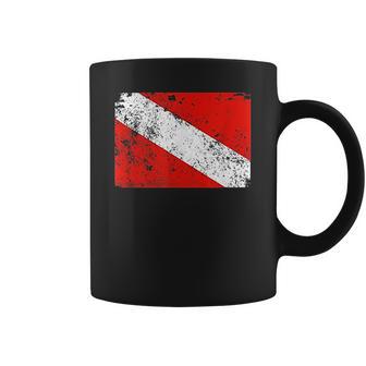 Retro Diver Down Flag Vintage Style Scuba Coffee Mug | Favorety CA