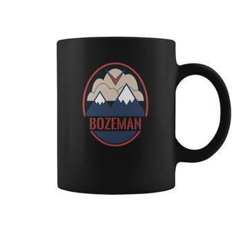 Retro Mountain &Ampamp Bird - Bozeman Montana T-Shirt Coffee Mug | Favorety