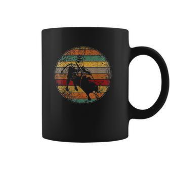 Retro Vintage Bull Riding Cowboy Western Bullriding Coffee Mug | Favorety CA