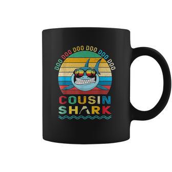 Retro Vintage Cousin Shark Doo Doo Doo Coffee Mug | Favorety CA