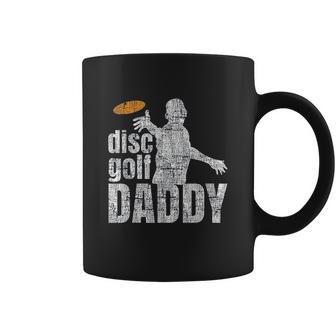 Retro Vintage Daddy Disc Golf Gift For Him Frisbee Frolf Dad Coffee Mug | Favorety DE