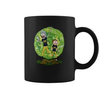 Rick And Morty Michigan Wolverines Football Coffee Mug | Favorety DE