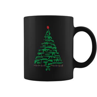 Rifle Weapon Gun Christmas Tree For Weapon Fools & Patriots Graphic Design Printed Casual Daily Basic Coffee Mug | Favorety UK