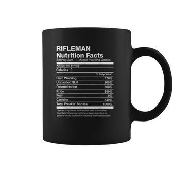 Rifleman Nutrition Facts Funny Coffee Mug | Favorety