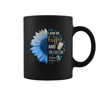 I Run On Coffee And Insulin Gift For Diabetes Awareness Great Gift Coffee Mug | Favorety CA