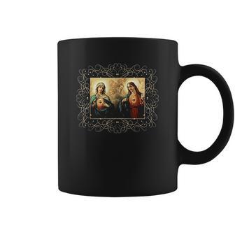 Sacred Heart And Immaculate Heart Picture Jesus And Mary Coffee Mug | Favorety UK