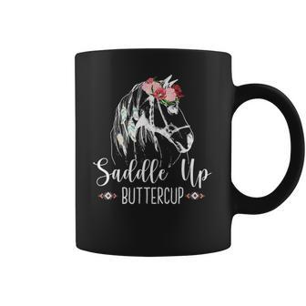 Saddle Up Buttercup Horse Riding Gift Rodeo Cowgirl Coffee Mug | Favorety AU