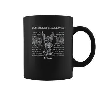 Saint St Michael Prayer Catholic Archangel Christian Coffee Mug | Favorety AU