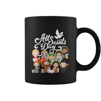 All Saints Day Kids Catholic St Francis Therese Joan Of Arc Graphic Design Printed Casual Daily Basic Coffee Mug | Favorety UK