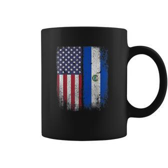 Salvadoran American Flag El Salvador Salvadorean Salvadorian Coffee Mug | Favorety CA