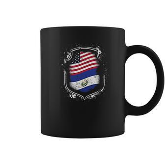 Salvadorian American Flags Of El Salvador And Usa Coffee Mug | Favorety CA