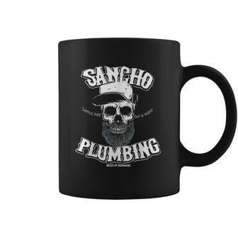 Sancho Laying Pipe Day And Night Plumbing Coffee Mug | Favorety